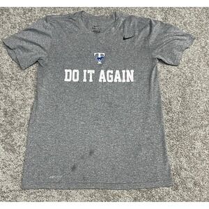 NIKE Southern Methodist SMUT-SMALL Shirt Medium WORKOUT  Do It AGAIN MUSTANGS‎